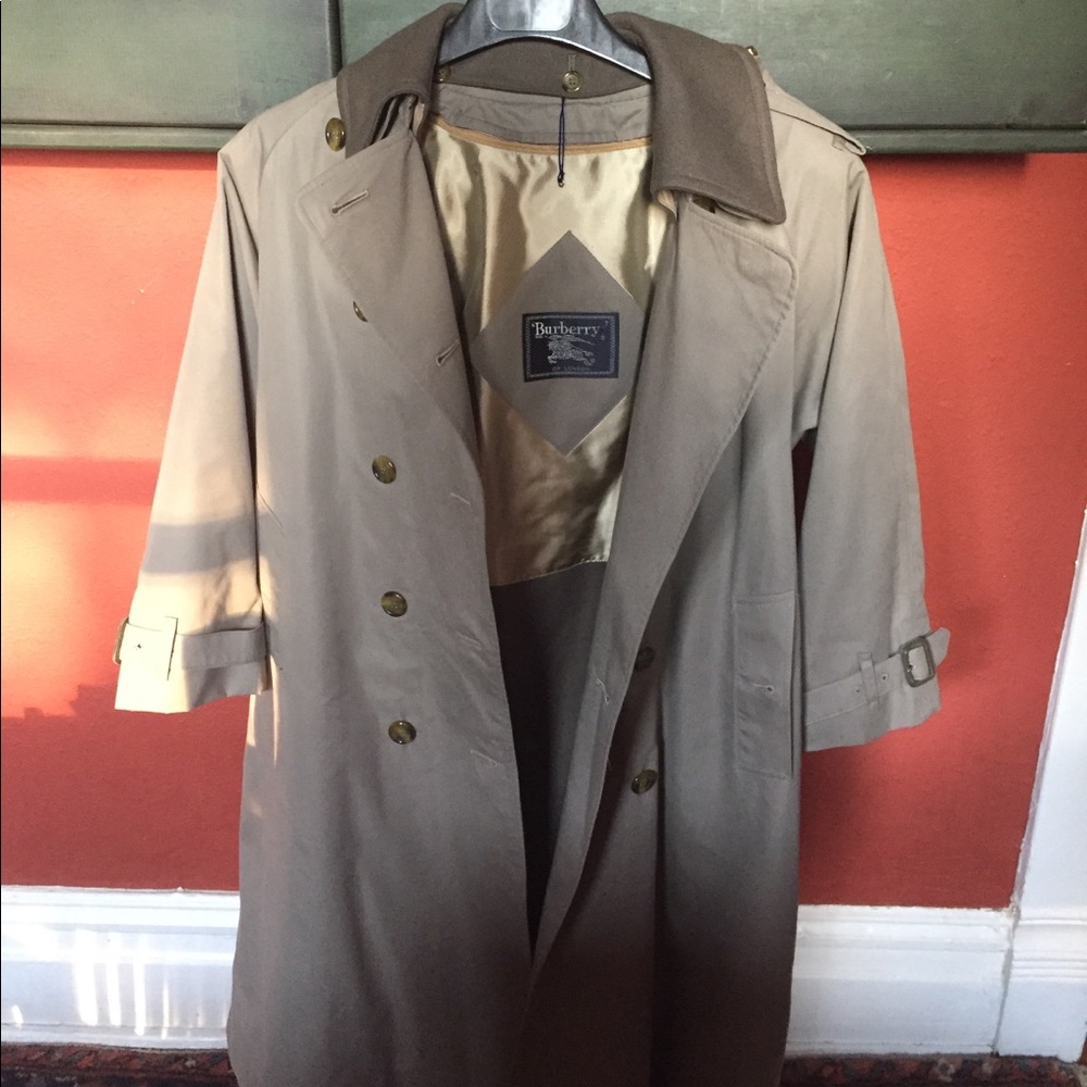 Vintage Burberry trench coat with wool lining
